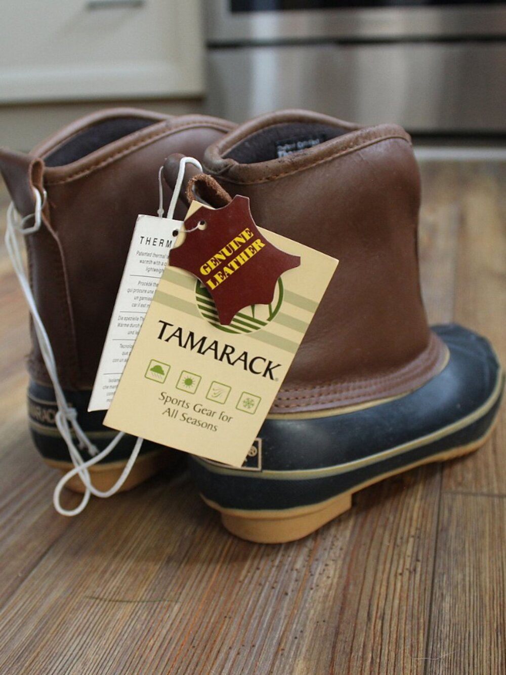 NWT Tamarack Leather Duck Boots Waterproof Insulated Ankle Rain Winter Size 7